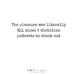 dietitian podcasts